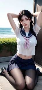 AI 短剧假期的交换阿康与文文情侣场景